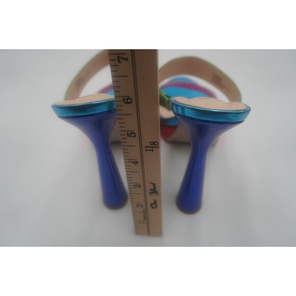 Jessica Simpson Sempira Metallic Rainbow Slip On Platform Block Heel Sandals 10 - Picture 12 of 16